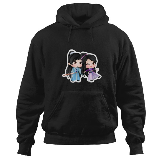 Warrior Princess Sticker4: Disney Mulan Anime Mushu, Mulan and Mushu Hoodies