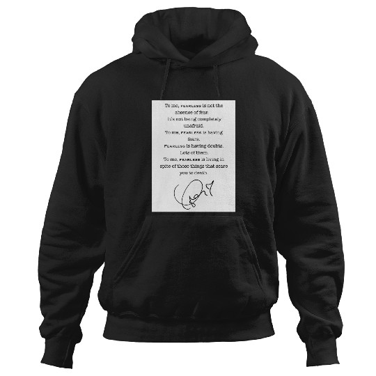 Discover Taylor Fearless Quote Portrait Hoodies