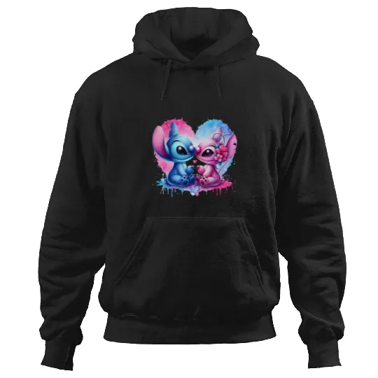 stitch and angel christmas 21   , Stitch Eras Tour , Stitch Shirt, Disney Land Lilo and Stitch Hoodies