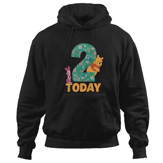Kids Disney Winnie the Pooh Piglet Birthday 2 Years Old Today Hoodies
