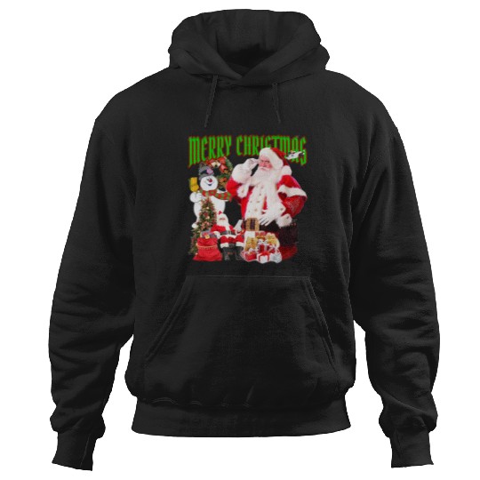 Santa Merry Christmas 90s bootleg  : Mickey Disney Christmas, Disney Christmas Hoodies