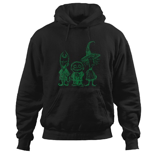 Disneyss The Nightmare Before Christmas Boogies Trio 2 sided Hoodies