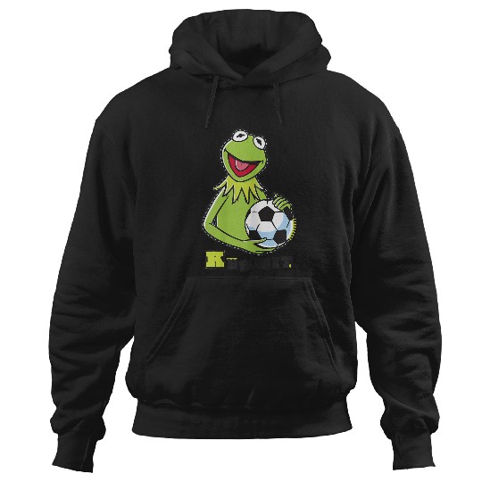 Disneyss The Muppets Kermit Soccer Ball Vintages Stencil Logo Hoodies