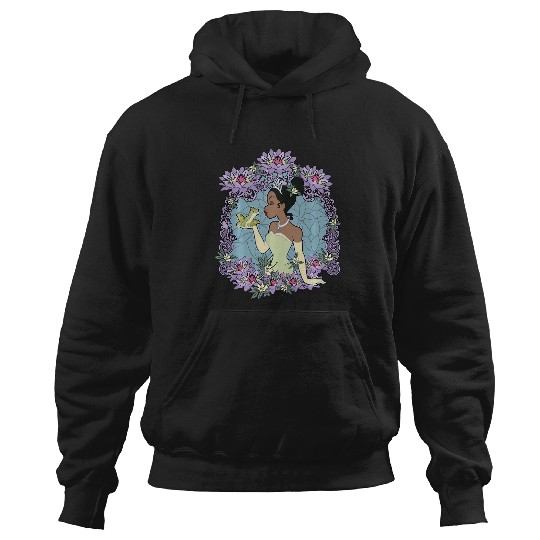 Disney Princess And The Frog Tiana Floral Frame Portrait Hoodies