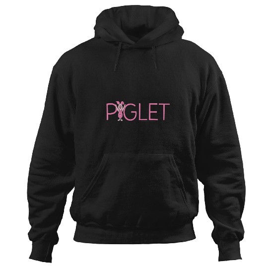 Disney Winnie The Pooh Piglet Classic Lettering Hoodies