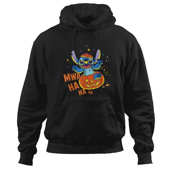 Disneyss Stitch Jack o lantern Surprise Mwa Ha Ha Halloween Hoodies