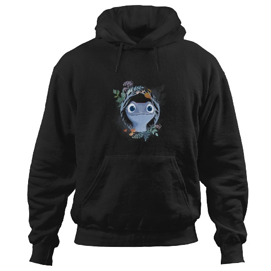 disney frozenss 2 Bruni The Salamander Watercolor Portrait Hoodies