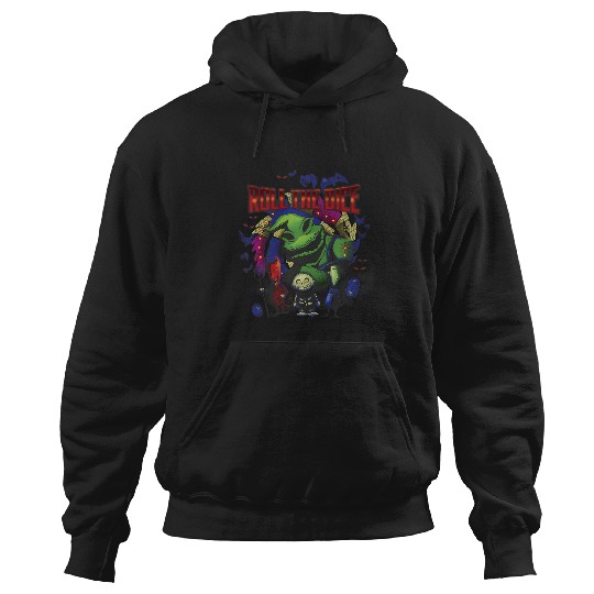 Discover disney nightmare bee christmas oogie roll dice premium Hoodies