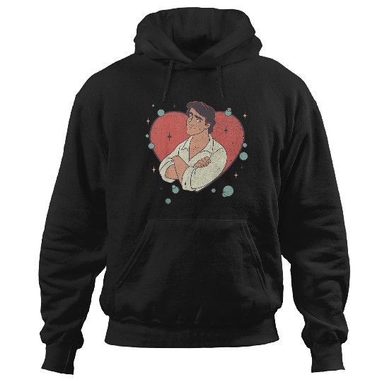 Disneyss The Little Mermaid Valentine Day Prince Eric Logo Hoodies