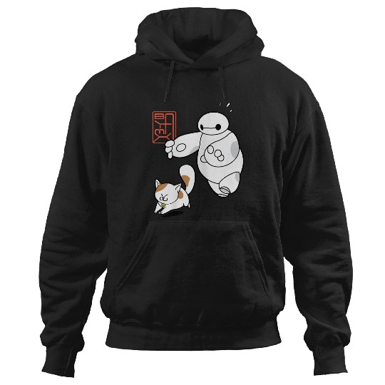 Disneyss Big Hero 6 Baymax Chasing Mochi Cute shots Hoodies