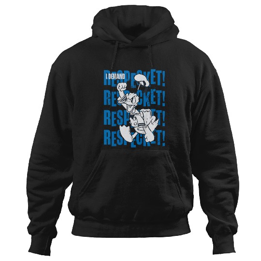 Discover Disneyss Donald Duck 90th Anniversary I Demand Respect Retro Hoodies
