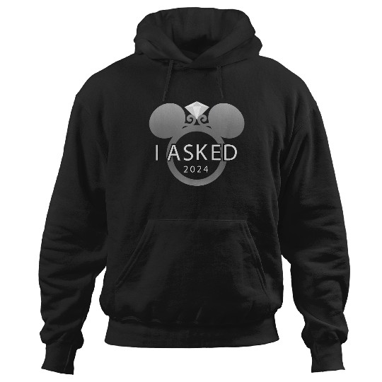 Disney I Asked 2024 Engagement Ring Proposal Mickey Hoodies
