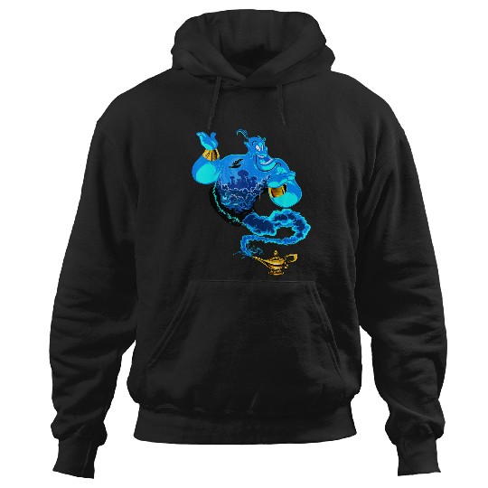 Discover Disney Aladdin Genie Portrait Agrabah Fill Hoodies