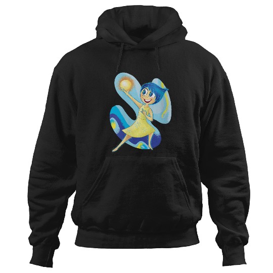 Disneyss Pixars Inside Out 2 Joy Happy Memories Distressed Logo Hoodies