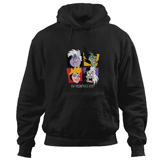 Discover Disney Villains Ew Valentines Day Grid Hoodies