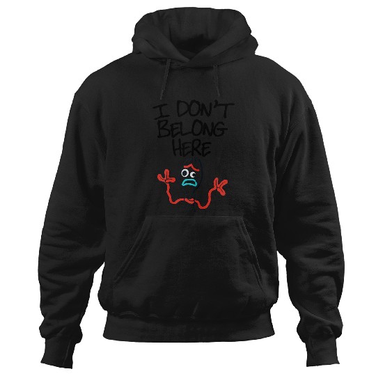 Disneyss Pixars Toy Story 4 Forky I Don't Belong Here Poster Hoodies