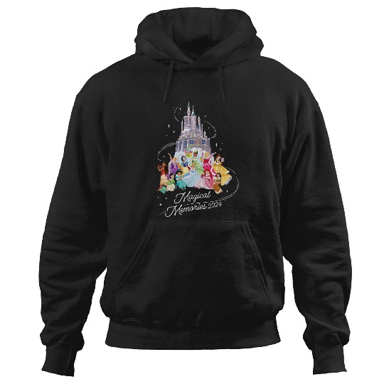 Discover Disney Princess Winter Holiday Castle Magical Memories 2024 Hoodies