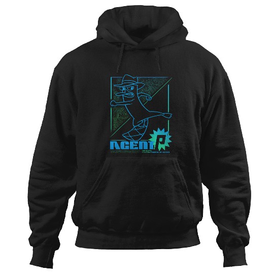 Discover Disney Phineas And Ferb Mammal Of Action Line Art Hoodies