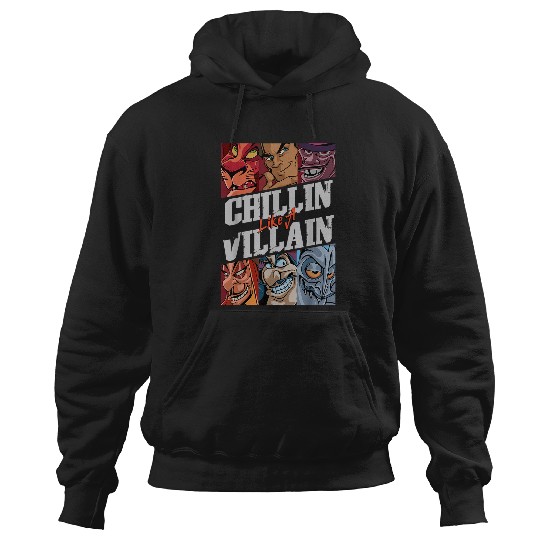 Discover Disney Villains Chillin' Like A Villain Group Portrait Hoodies