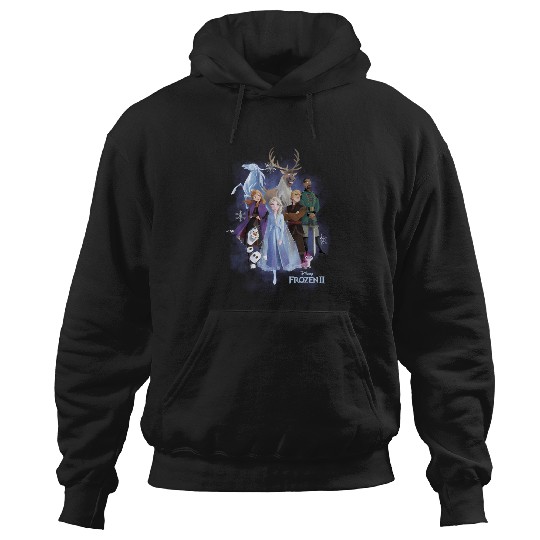 Discover Disney Frozen 2 Group Shot Walking Into Forest Hoodies