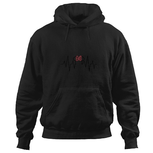 Discover Disney Nurse'S Day Minnie Mouse Heartline Hoodies