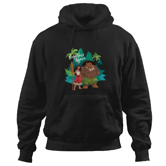 Discover Disney Moana 2 Moana and Maui Together Again Hoodies