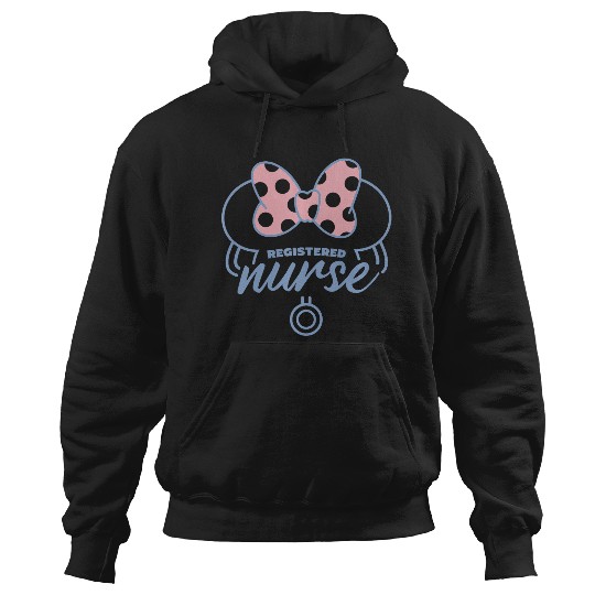 Discover Disney Mickey And Friends Retro Polka Dot Registered Nurse Premium Hoodies