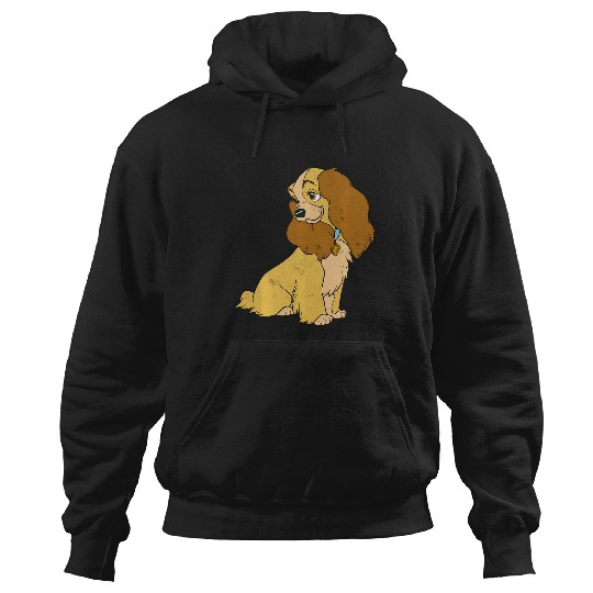Discover Disney Lady And The Tramp Lady Simple Portrait Hoodies