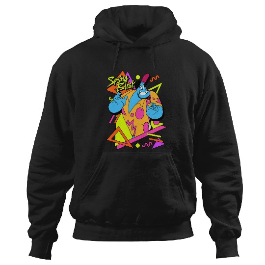 Disney Aladdin Genie Retro 90's Style Poster Long Sleeve Hoodies