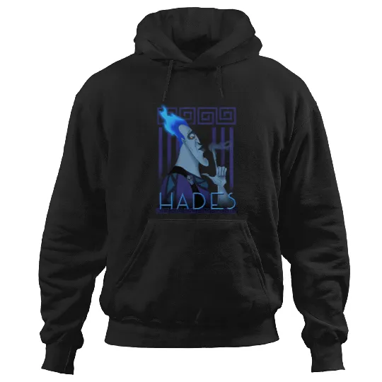 Disney Hercules Hades Geometric Portrait Graphic Hoodie Hoodies
