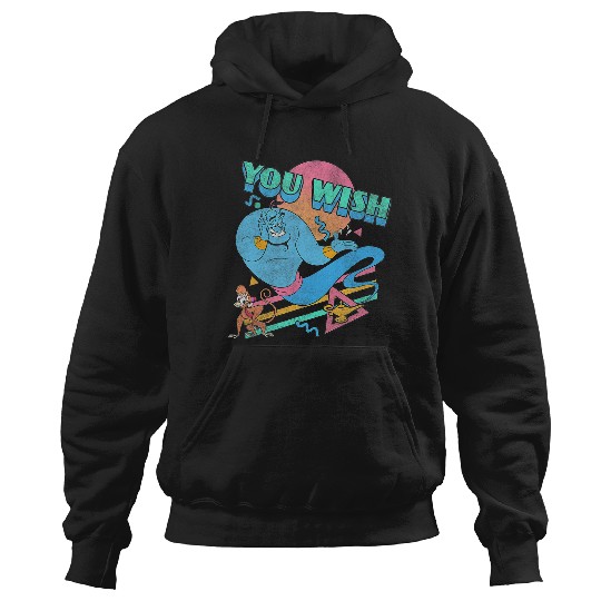 Discover Disney Aladdin Genie Abu You Wish Retro Eighties Hoodies