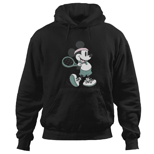 Discover Disney Mickey And Friends Retro Tennis Mickey Pocket Logo Hoodies