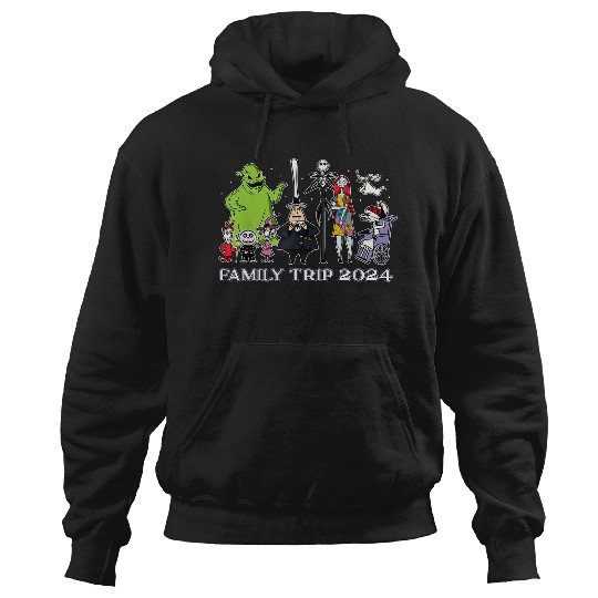 Discover Disneyss The Nightmare Before Christmas Stars Family Trip 2024 Hoodies