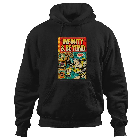Disney Pixar Toy Story Buzz Lightyear Comic Retro V-Neck Hoodies