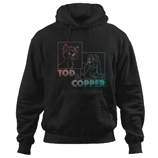 Disney The Fox and the Hound Tod & Copper Gradient Hoodies