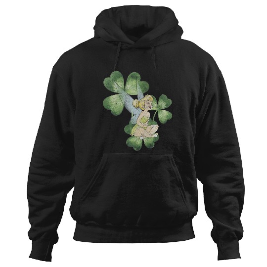 Disney Peter Pan St. Patrick's Day Tinker Bell Clover Retro Premium Hoodies