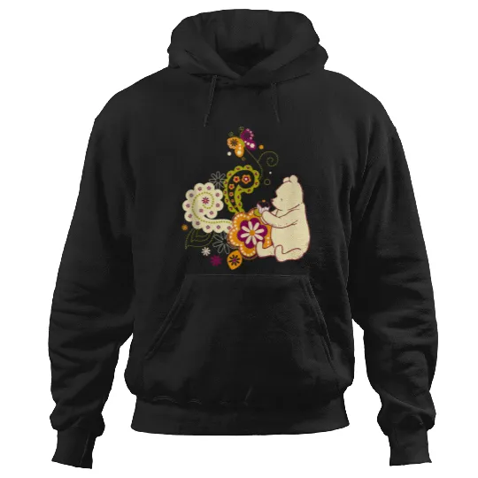 Disneyss Winnie The Pooh Cute Paisley Cupcake Floral Hoodies