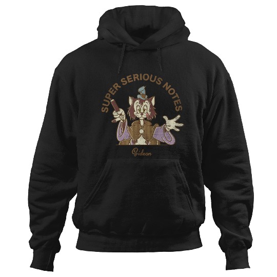 Discover Disney Pinocchio Super Serious Notes Gideon Retro Big Logo Long Sleeve Hoodies