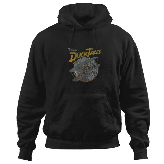 Discover Disney DuckTales Ducks On Airplane Distressed Po Hoodies