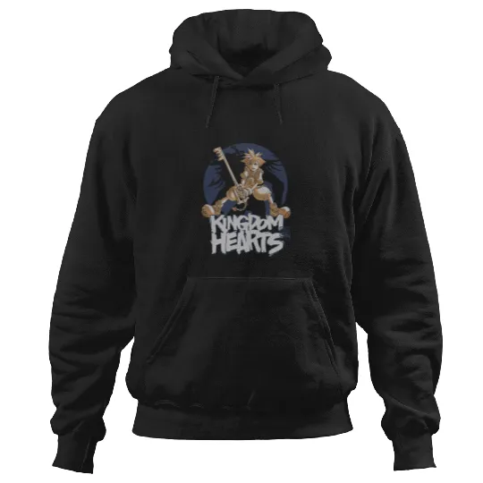 Disney Kingdom Hearts Sora Warrior Stance Graffiti Vintage Hoodies