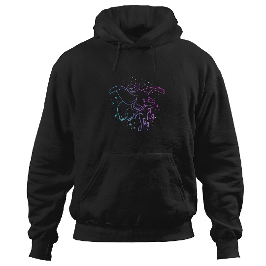 Discover Disney Dumbo Stay Fly Outline Hoodies