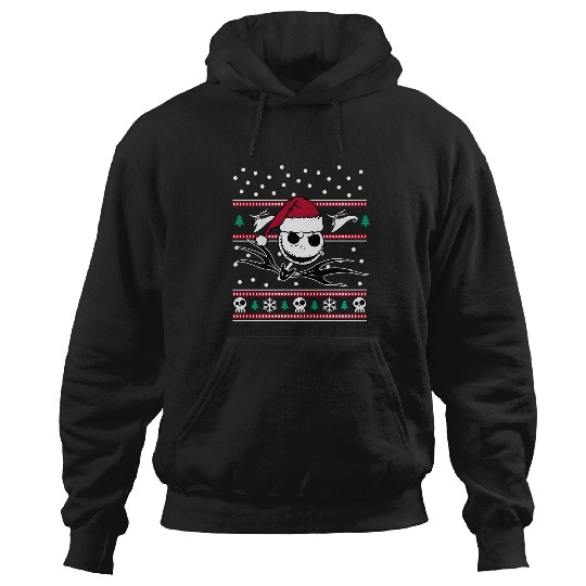 Discover Disney Nightmare Before Christmas Jack Bw Hoodies