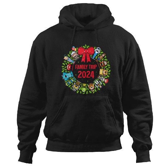 Discover Disneyss Pixars Nutcrackers Wreath Christmas Family Trip 2024 Hoodies