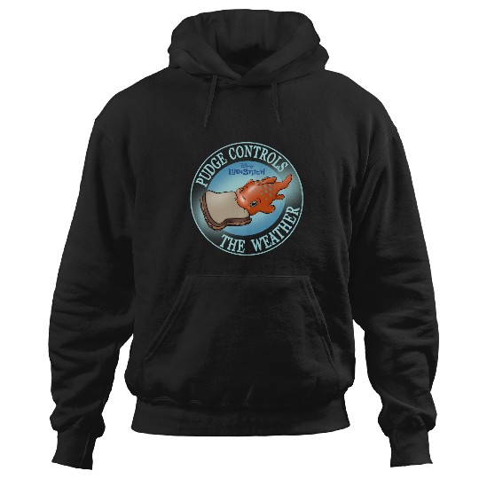 Discover Disney Lilo Stitch Pudge Controls The Weather Poster Hoodies