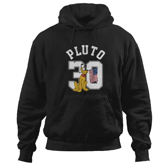 Discover Disney Mickey And Friends Pluto American Flag Collegiate Hoodies
