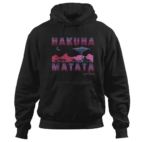 Disneyss The Lion King Hakuna Matata Moon And Mountains Hoodies