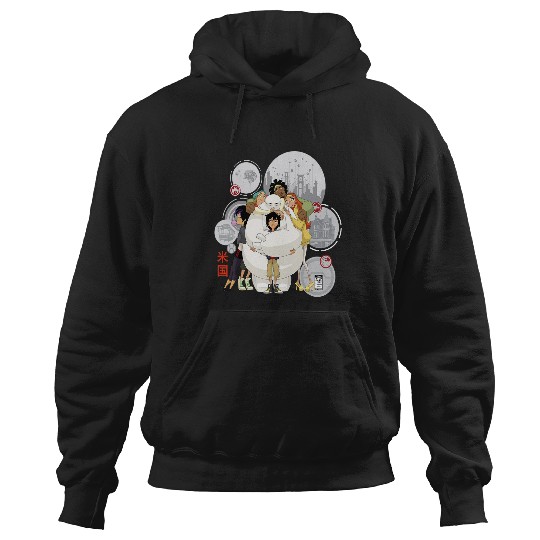 Disney Big Hero 6 TV Series Baymax Hugs Graphic Hoodies