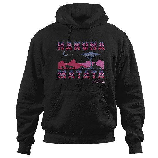 Disneyss The Lion King Hakuna Matata Moon And Mountains Hoodies