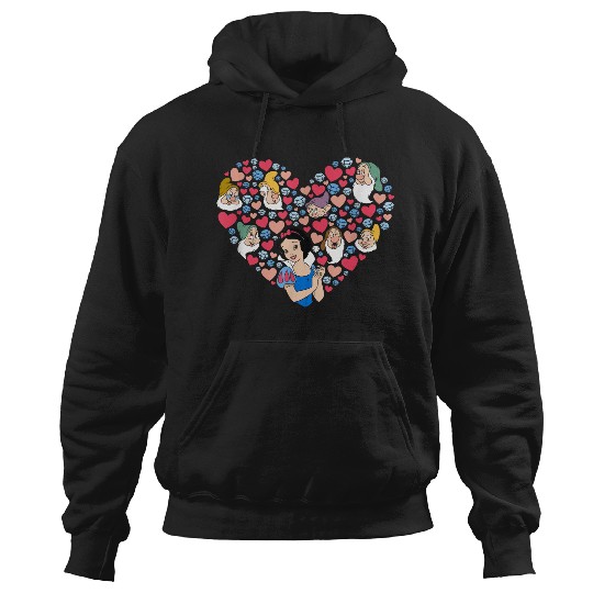 Disneyss Snow White And The Seven Dwarfs Heart Valentine Day Hoodies