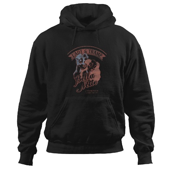 Disney Lady The Tramp Bella Notte Portrait Hoodies
